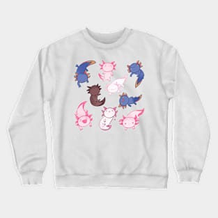 Cute axolotls pack Crewneck Sweatshirt